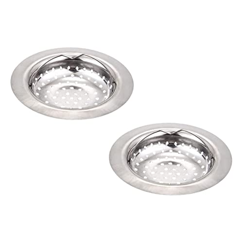 Coladores para fregadero de acero inoxidable SHINEOFI 2 piezas