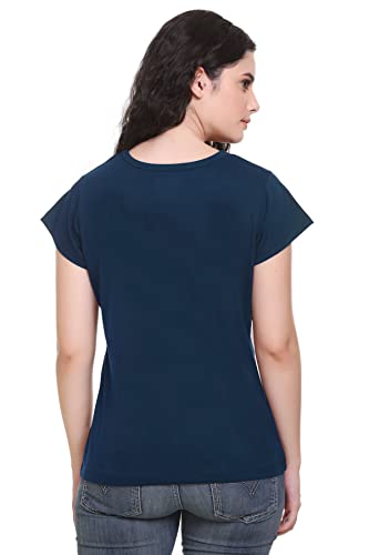 Image of GODFREY Women Round Neck Half Sleeve Cotton T Shirts