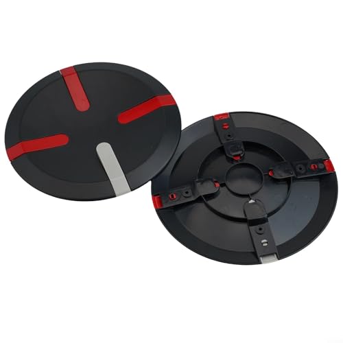 Kivivaka 2 cubiertas de cubo de rueda ABS de 10 pulgadas para Xiaomi para scooter eléctrico ninebot, horquilla delantera, tapa decorativa, color negro, fácil de instalar, elegante (es negro)