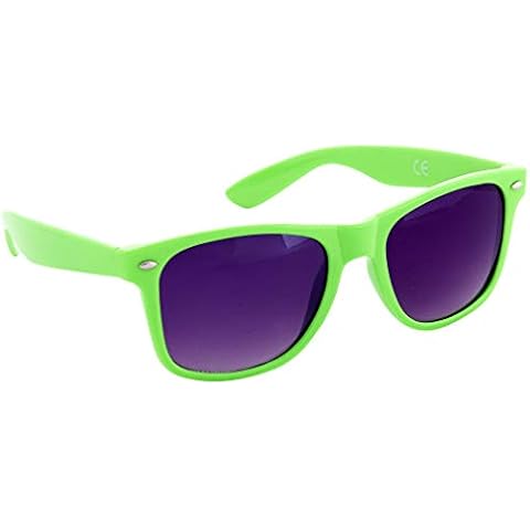 Neon Green Festival Sunglasses Mens Womens Unisex Fashion Retro Designer Wedding Shades UV400 Protection Cover