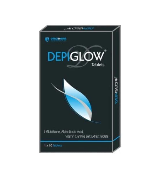 Depiglow Whitening Tablets with L-Glutathione & Vitamin C, 10 Tablets | Glutathione & Vitamin C tablets with antioxidant nutritional support.-image-46