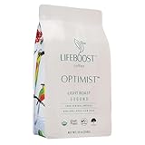 Lifeboost Light Roast Ground Coffee - Non-GMO Single Origin Low Acid Organic Light Roast Coffee - Third Party Tested For Mycotoxins & Pesticides - Ground - 12 Ounces