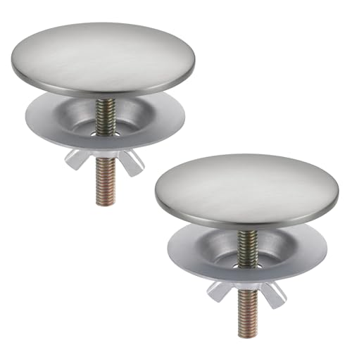 Kitchen Sink Hole Cover 2-Pack | Brushed Stainless Steel