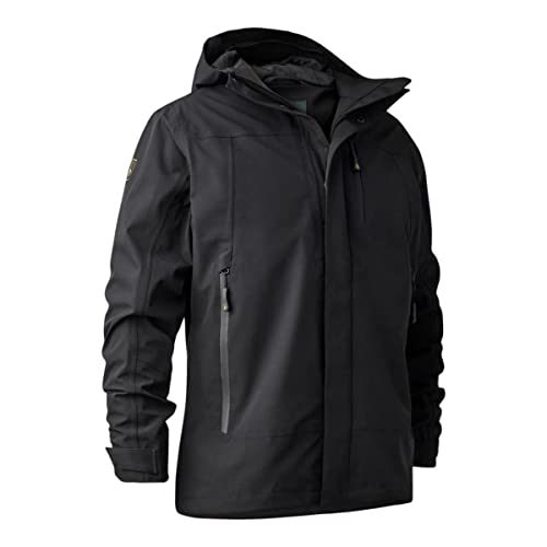 Deerhunter Sarek Wasserdichte, atmungsaktive, winddichte Herrenjacken und Mantel mit Kapuze mit versiegelten Nähten, Herrenjacke und Herrenmäntel, 10 k/10 K Oberbekleidung (AS8, Alpha, XL, Regular,