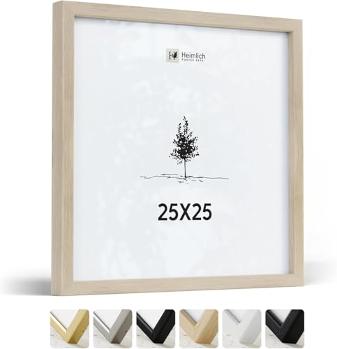 Heimlich® – Bilderrahmen – 25 x 25 cm, Eichenholz – Kleiner...