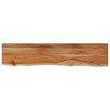 vidaXL Estante Pared Rectangular Madera Acacia Borde Vivo 100x20x3,8cm