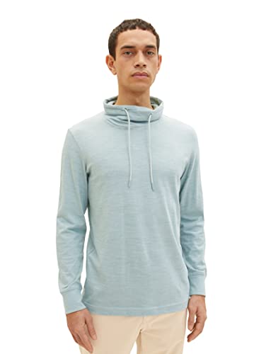TOM TAILOR Herren Longsleeve T-Shirt 1035569, 31490 - Icy Blue Vintage...