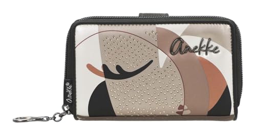 Anekke Porte-Monnaie Muse Eikon portefeuille zippé multicolore aux détails brodés uniques