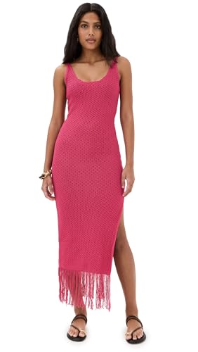 MOON RIVER Women's Crochet Dress, Fuschia, Pink, L at Amazon Women's  Clothing store
