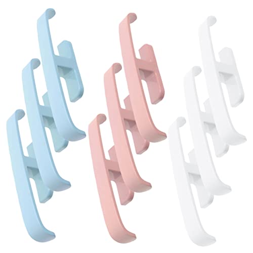 Vaguelly 9pcs Wall Mounted Slipper Storage Rack Nail Hanging Shoe Organizer for Bathroom Kitchen and Living and Slipper Holder