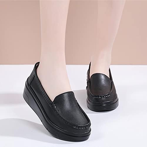 Sapatos de Enfermagem para Mulheres,Respirável Anti-derrapante Cunhas Sapatos de Enfermeira de Traba