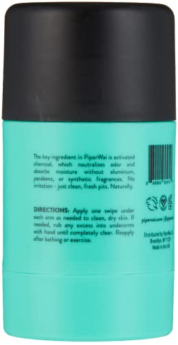 Piperwai Natural Mini Deodorant W/Activated Charcoal | 24-Hour Sweat Protection, Vegan thumb #5