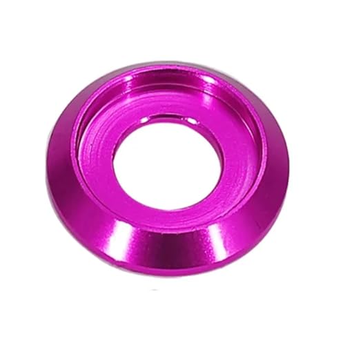 Mdingbao-V[bV[ M2 M3 M4 M5 M6 M8 Multi-Color Aluminum Alloy Thin Half Round Pan Head Washer Screw Metal Grooved Gaskets, 