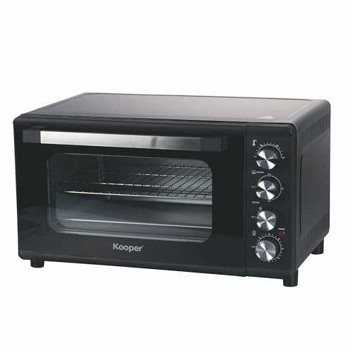 Forno elettrico ventilato 55 L, vetro temperato, 3 programmi di cottura 2000 W, Kooper