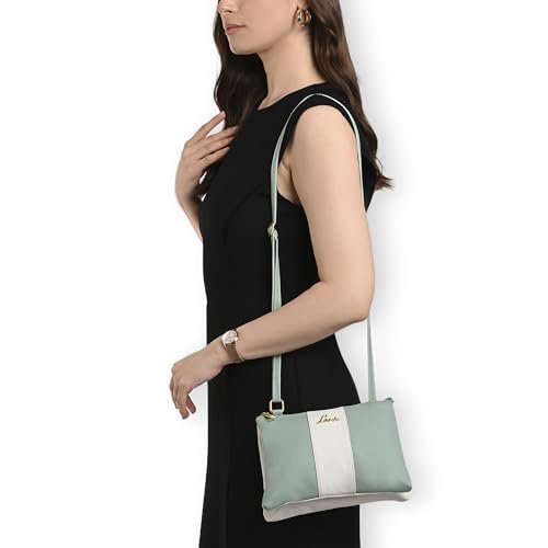 Image of Lavie Women's Lynn 2C Colorblock Crossbody Sling Bag | Top Zip Sling Bag | Ladies Purse Handbag | Gift for Women