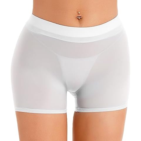 Miutii Women's Silky Sheer Shorts Cover