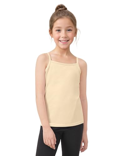 Image of Auranso Girls Undershirts Toddler Camisole Adjustable Straps Cami Tank Tops