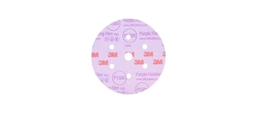 Miniatura 56 de Disco de película para acabado púrpura antipolvo, modelo P1 3769 de 6 pulgadas, de 3M, P1000, 6, Púrpura