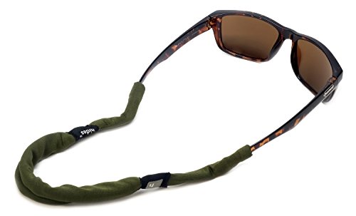 Hides Classic Shorties Eyewear Retainer, Case And Cleaner OLIVE