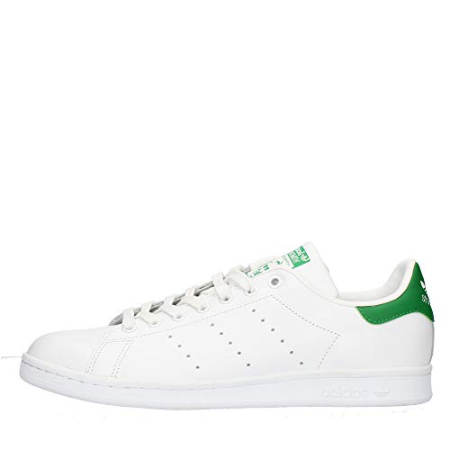 adidas ORIGINAL'S Stan Smith Scarpe Senior Bianco e Verde, 41 1/3