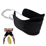 Cinturón de inmersión, cinturón de inmersión para levantamiento de pesas, cinturón ajustable para dominadas y sentadillas con cadena, cinturón de levantamiento de pesas con hebilla de acero, cinturón