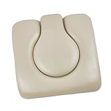 predolo Commode Chair Seat Pad, PU Leather Soft Pad Cover, Commode Seat Cushion for Bedside Commode Seat, Beige Gourd