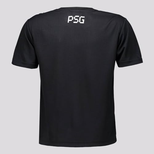 Camisa PSG Draft Infantil Preta e Branca