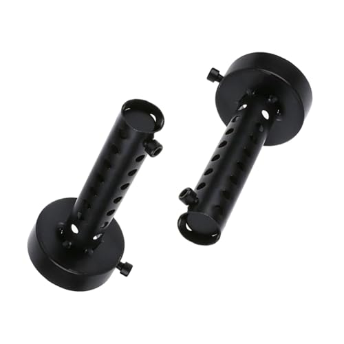 Riloer Silenciador de escape universal para motocicleta de 2 x 42 mm, silenciador corto DB Killer, negro