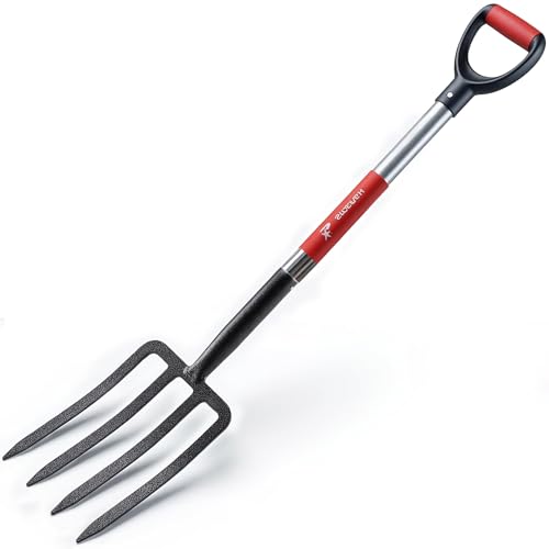 BIHOMIFI Digging Spading Fork Forged Steel with D Grip...