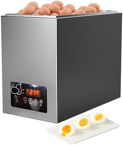 Electric Multi Egg Cooker, Commercial Hot Spring Egg Boiler with Digital Control Panel, 50 Eggs Capacity