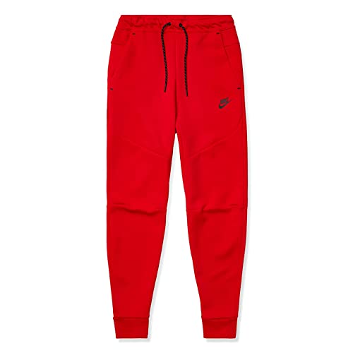 Nike mens Sportswear Tech Fleece Jogger, University Red/Black, X-Large