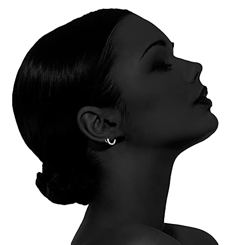 Kaiya Spiral Hoop Twist Double Earrings – 14K Silver Helix Spiral Earrings, Silver Hoops Earrings For Women, Double Piercing Earrings, Faux Double Hoop Earrings For Mothers Day Gift For Momv #TOP3