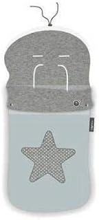 Pirulos 45531730 - Saco carro, diseño star, algodón, 48 x 82 cm, color gris