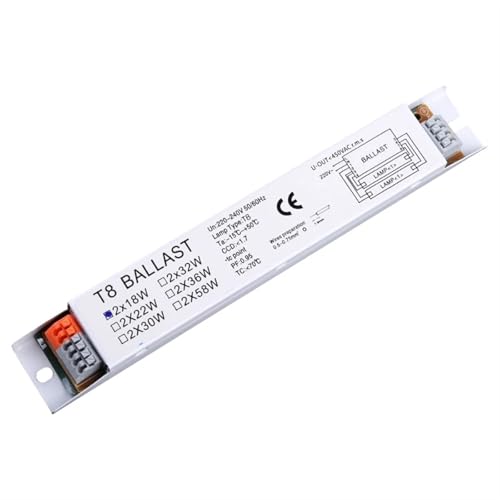 Ballast T8 18W 30W 58W pour ampoules fluorescentes et réglette de garage
