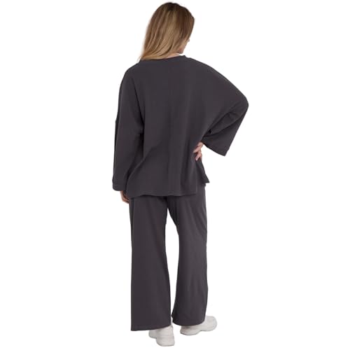 Vêtements confortables et décontractés grande taille ensemble côtelé - 4