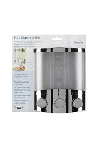 Croydex Dispenser per sapone Euro Trio Chrome