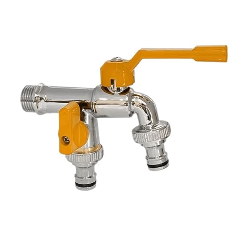 Grifo anticongelante de cobre para exterior con doble salida DN20 3