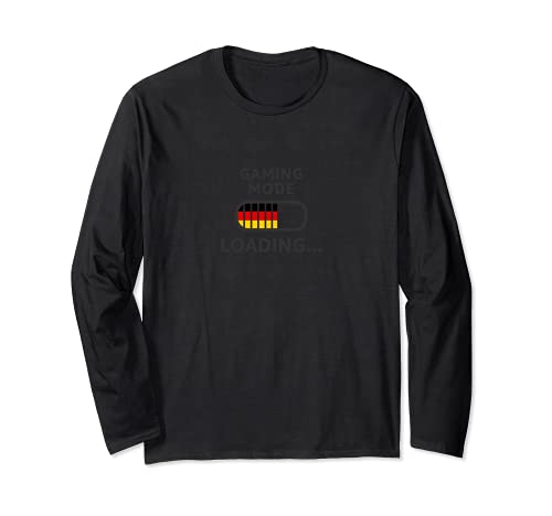 Flag Germany Long Sleeve T-Shirt, Black