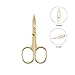 LIVINGO Sharp Curved Nail Cuticle Scissors, Premium Stainless Steel Blade for Manicure Pedicure Fingernail Toenail Beauty Grooming Cutter with Case, 3.5