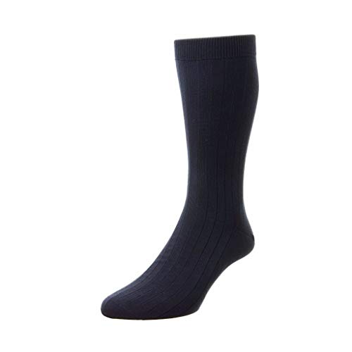 Mens Pembrey Sea Island Cotton Over The Calf Dress Socks