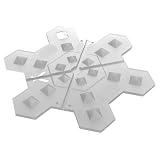 JKGVNCT El Espaciador Antideslizante de la Almohadilla for pies con Punta Transparente for Snowboard Proporciona Agarre y tracción adicionales de 5,2 x 5,2 Pulgadas