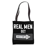 Vasectomy Sterilized Man Real Men Vasectomy Recovery Tote Bag