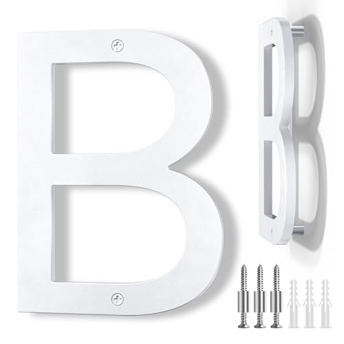 IVERRA 8 Inch House Numbers for Outside, White Large Address Numbers (B)