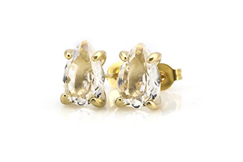 Boucles d'oreilles en quartz légères pour oreilles sensibles