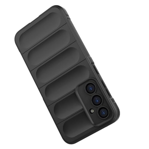 Image of amazon basics Mobile Cover for Samsung Galaxy S23 FE 5G | Full Camera Protection | Liquid Silicon Case | Flexible Bumper Case for Samsung Galaxy S23 FE 5G (Black)