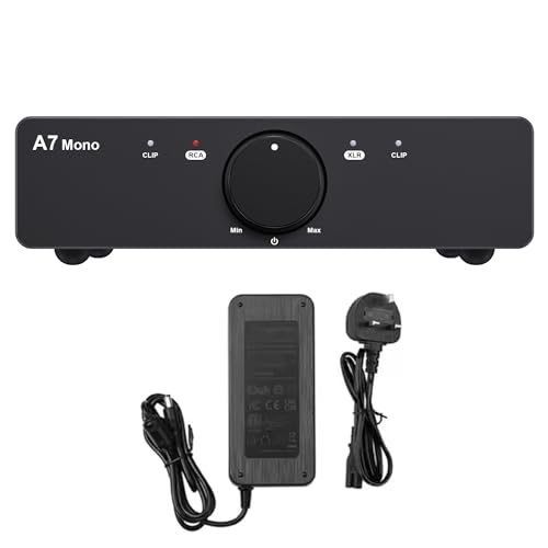 3e Audio A7 Mono TPA3255 480W PBTL Next-Gen Hi-Fi Stereo Amplifier | Enhanced PFFB | For Home Theatre & Bookshelf Passive Speakers With 48V5A Power Supply Included