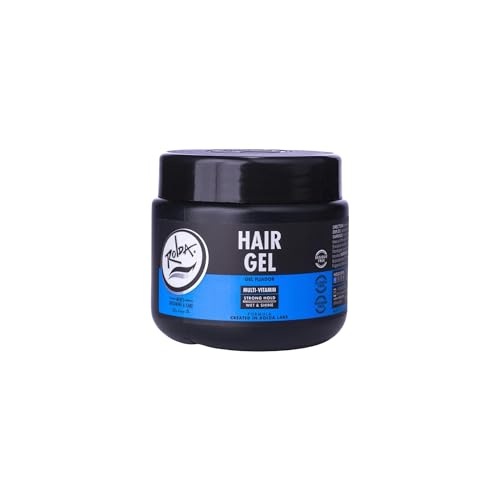 Rolda Multi Vitamin Hair Gel for Men - Medium Hold Styling Gel with Aloe Vera & Pro-Vitamin B5 - Wet Look Finish Medium Hold High Shine - Alcohol & Paraben Free (8.81 oz)