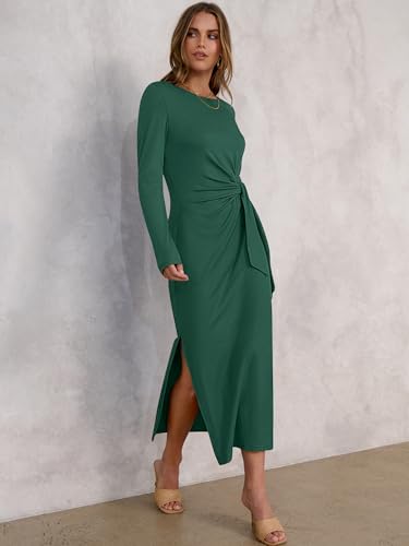 Image of ANRABESS Women's Fall Long Sleeve Casual Maxi Dress