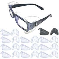Glasses Side Shields, Slip on Side Shields, L Size Fits Medium to Large, M Size Fits Small to Medium Eyeglasses Frames