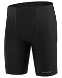 Blueleaf Boys' Swim Jammers Youth Competitive Swim Racing Team Swimsuits Athletic Quick Dry Swimming Shorts UPF 50+ Black S